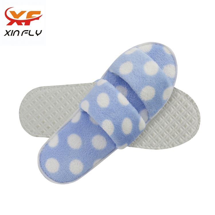 Sample freely Open toe kinds hotel slipper supplier