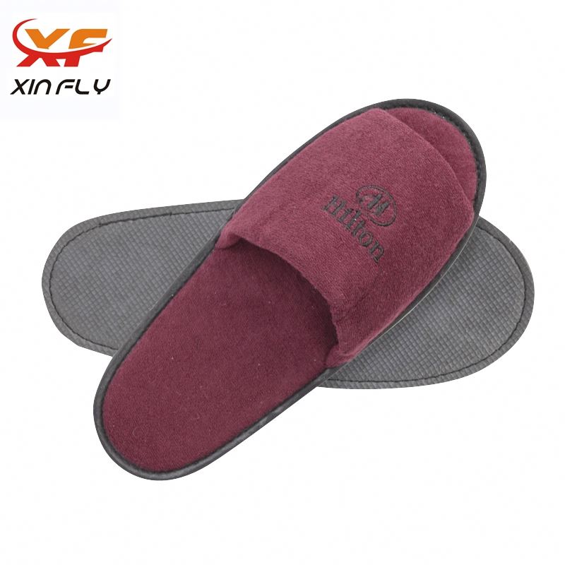 Personalized Open toe popular hotel slipper with OEM LOGO