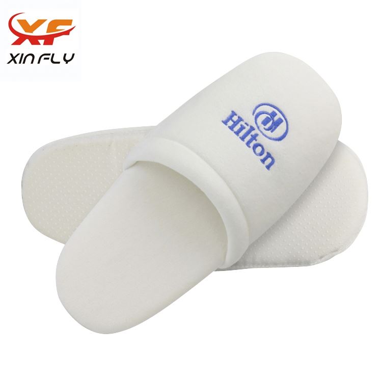 Soft Closed toe women hotel slipper with logo