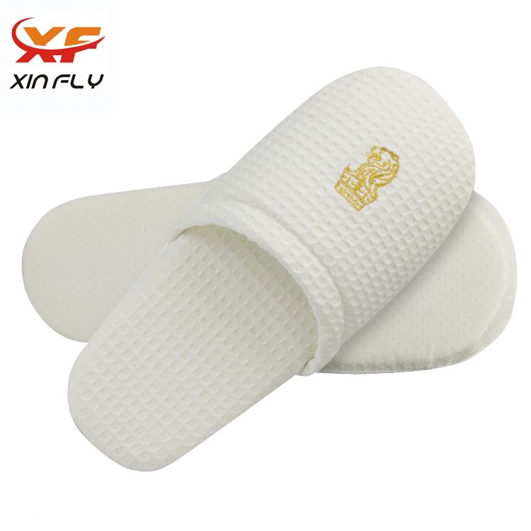 Cheap EVA sole open toe hotel slipper with Printing logo