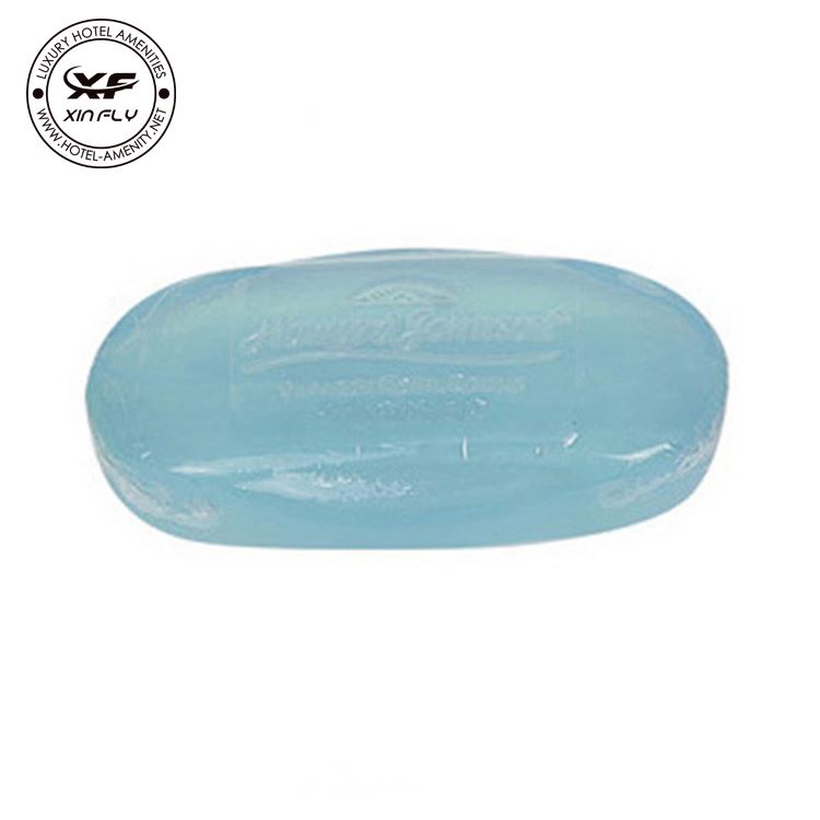 Mini savon transparent pour hôtel, 100g, sans alcool, vente en gros