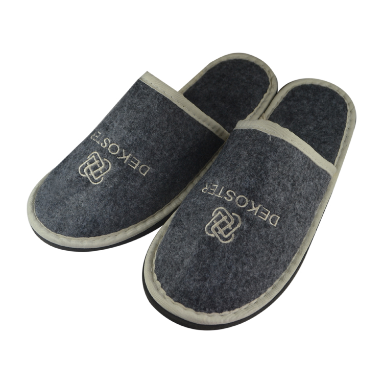 Cheap black Closed toe Disposable slippers for Inn