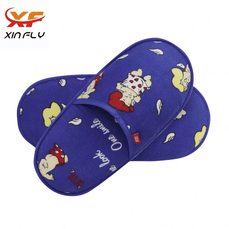 Comfortable EVA sole custom hotel slippers wholesale