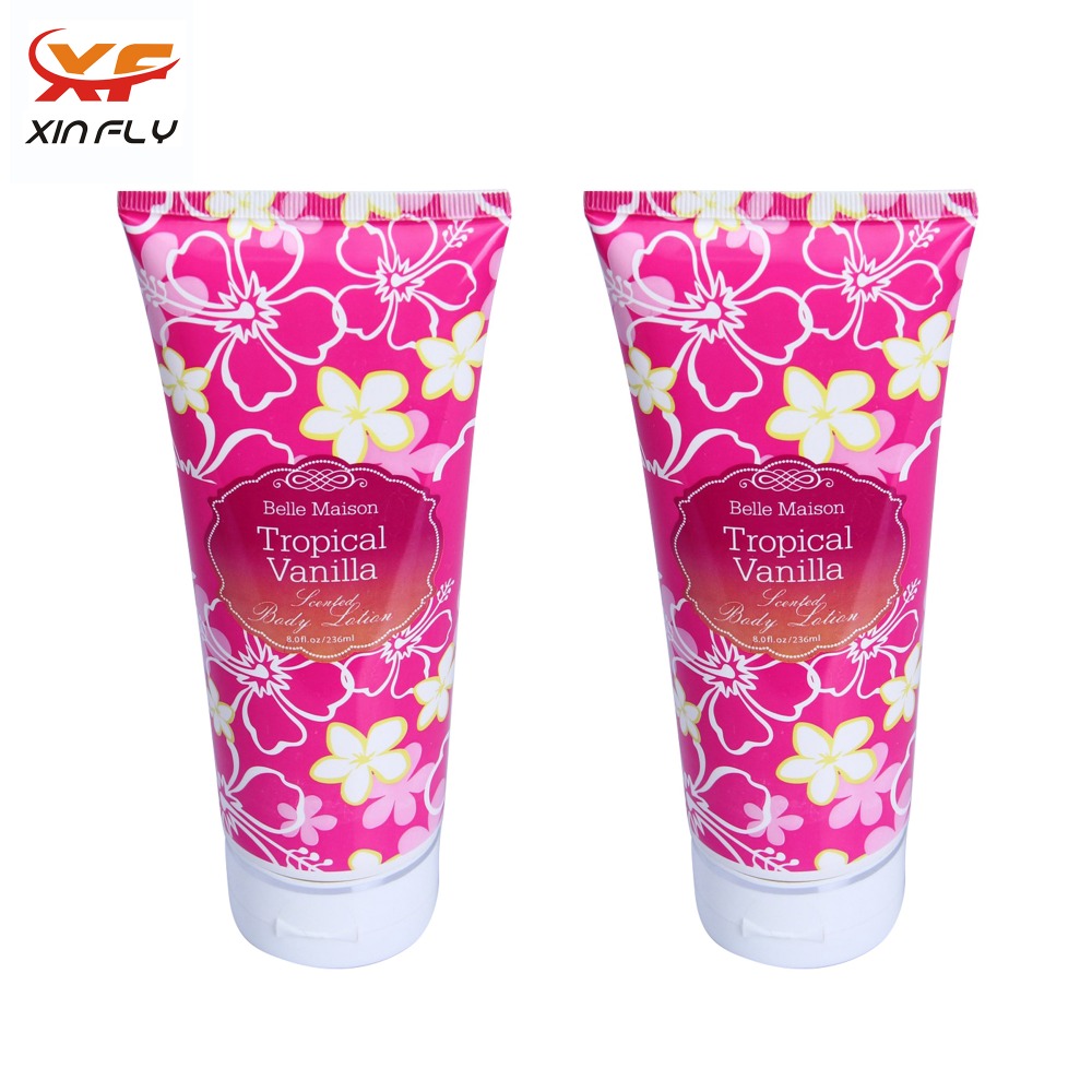 Empty 180ml Labelling Plastic Cosmetic Tube Packaging with Flip Top Cap