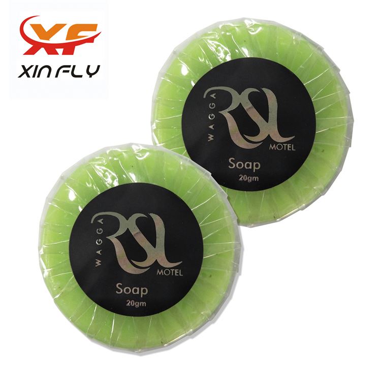 Emballage de sachets en plastique Savon végétal de forme ronde