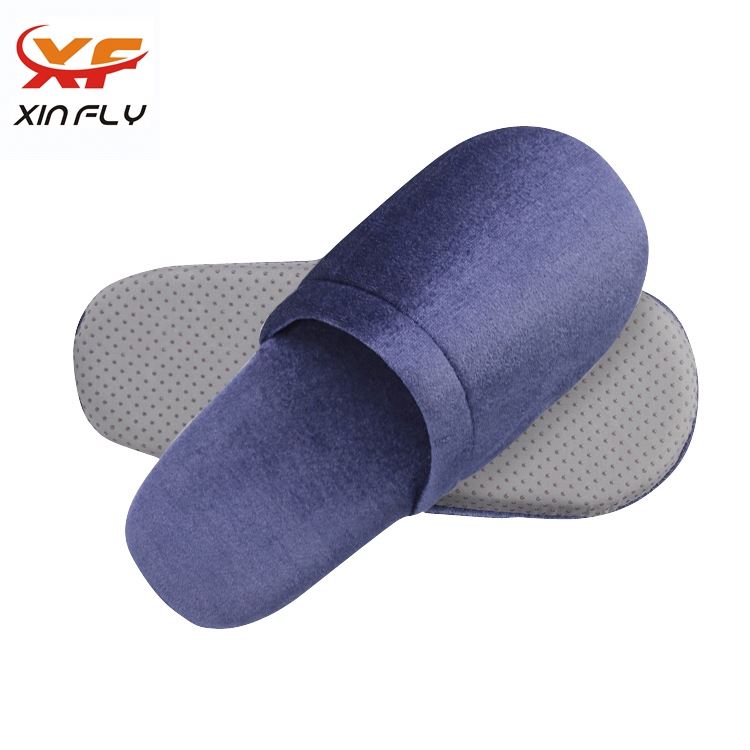 Wholesale Open toe hotel fleece slipper disposable recycle