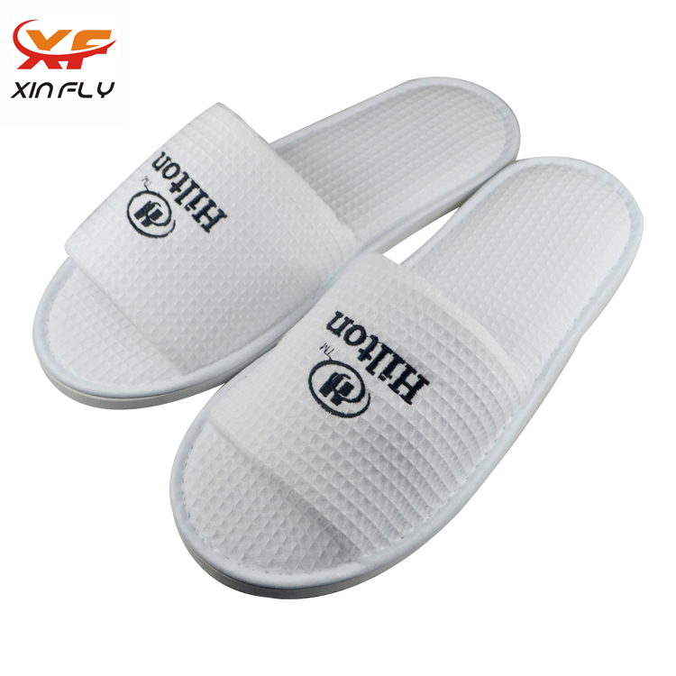 High Quality Personalized Comfortable Hotel Waffle Slipper for Hilton Hotels