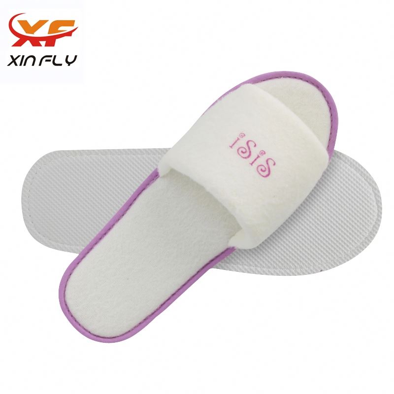 Sample freely Closed toe woman slippers hotel with OEM LOGO