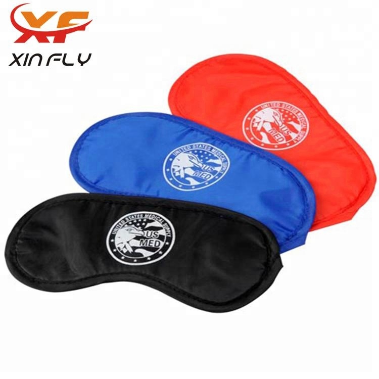 Cheap Comfortable Promotional Custom Logo Printed black Soft Travel Silk Stain bamboo Sex Sleeping eye mask Blindfold shade