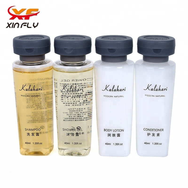 Luxury 40ml hotel shampoo in PET bottle