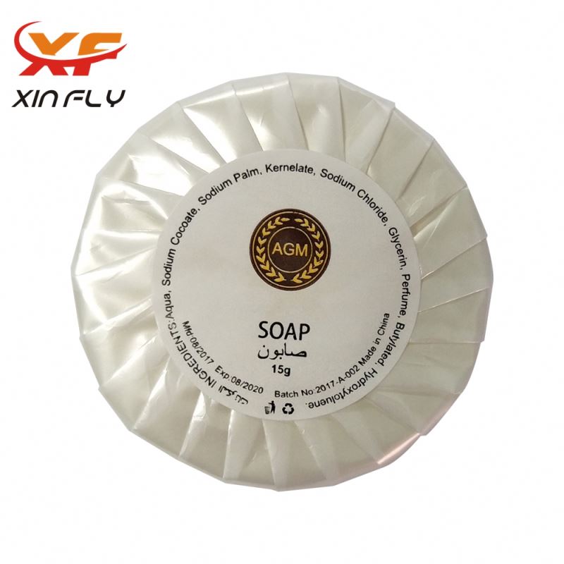 Fournisseur de savon d'hôtel jetable avec logo personnalisé 15g