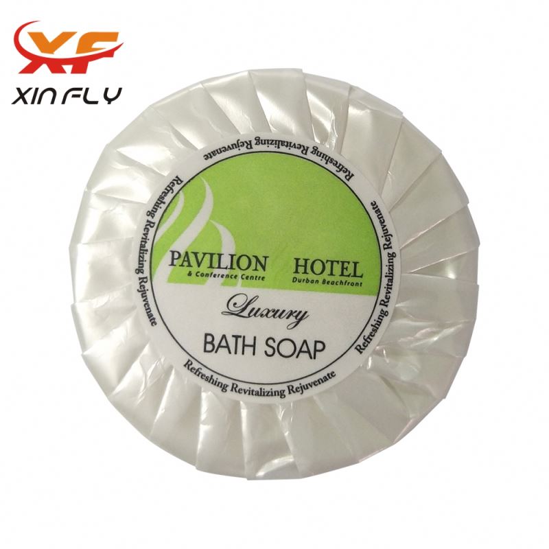 Customized 15g hotel guest soap with logo